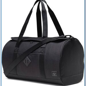 Herschel heritage duffle luggage bag black new with tags
